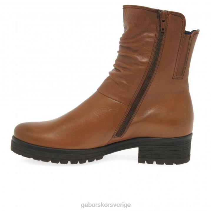 cognac Skodon Gabor kvinnor zola biker stövlar 82BP334