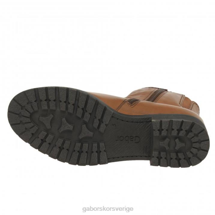 cognac Skodon Gabor kvinnor zola biker stövlar 82BP334