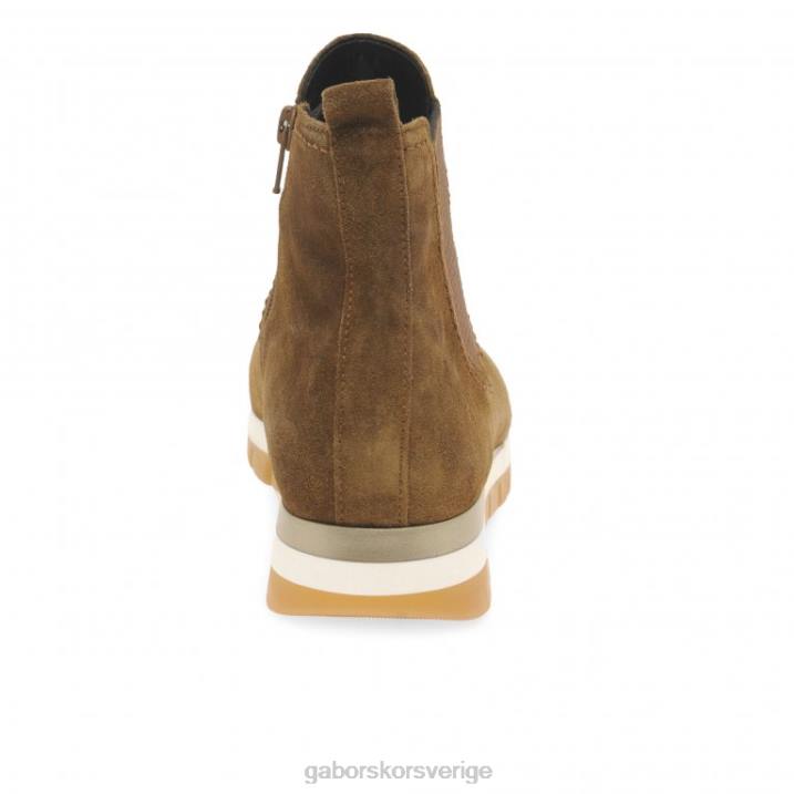 cognac mocka Skodon Gabor kvinnor teller ankelboots 82BP227