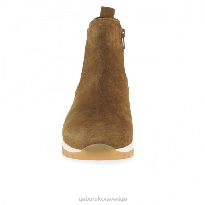 cognac mocka Skodon Gabor kvinnor teller ankelboots 82BP227