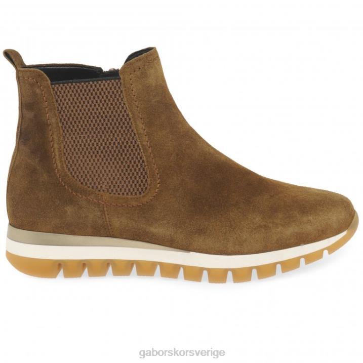 cognac mocka Skodon Gabor kvinnor teller ankelboots 82BP227