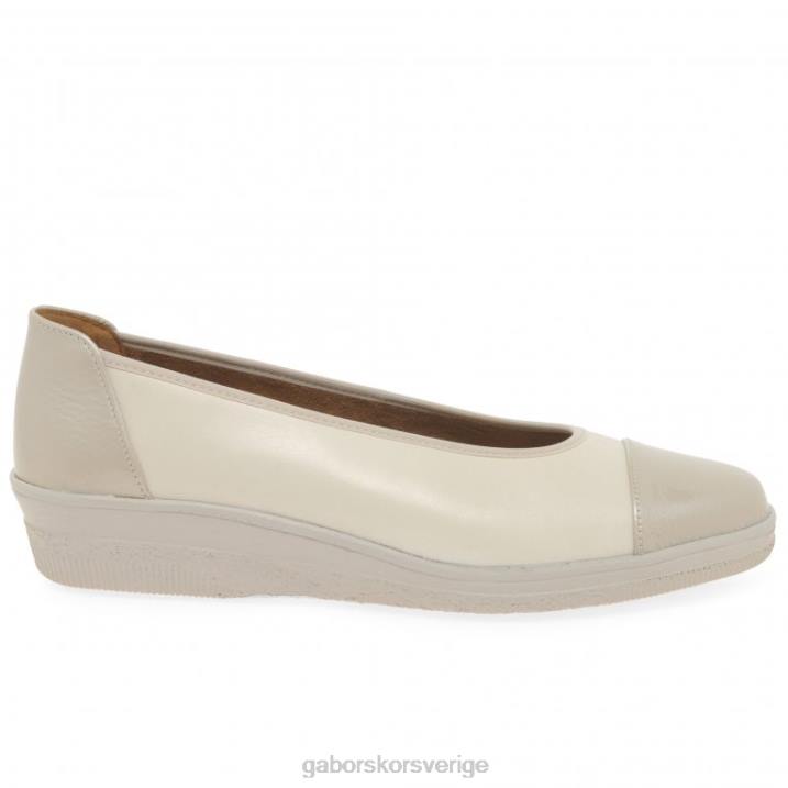 elfenben/puder patent Skodon Gabor kvinnor petunia patentaccent lågklackade pumps 82BP116