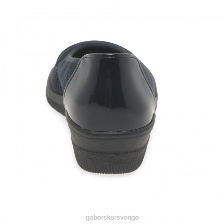 havsprick/patent Skodon Gabor kvinnor petunia patentaccent lågklackade pumps 82BP113