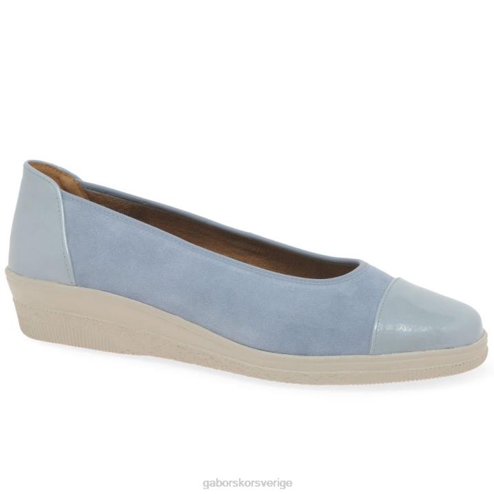 lagun mocka/patent Skodon Gabor kvinnor petunia patentaccent lågklackade pumps 82BP118