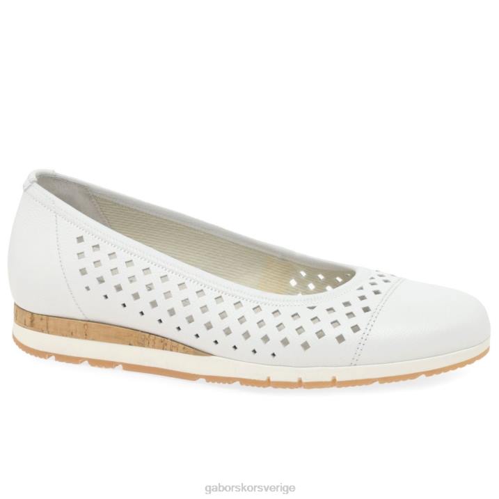 vit/kork Skodon Gabor kvinnor berry punch detalj skor 82BP3