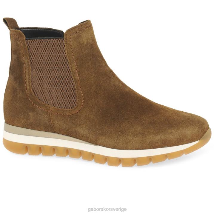 cognac mocka Skodon Gabor kvinnor teller ankelboots 82BP227
