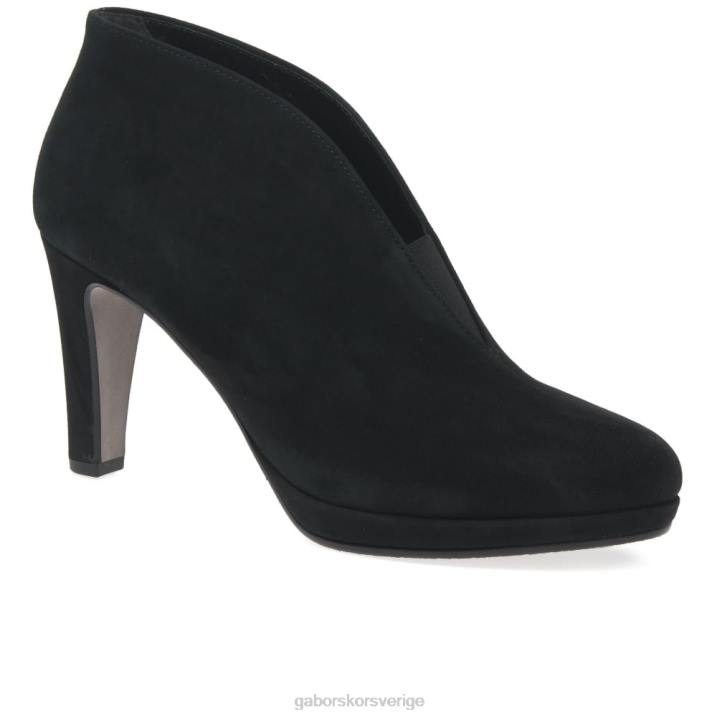 svart mocka Skodon Gabor kvinnor amien moderna slip on stövlar 82BP218