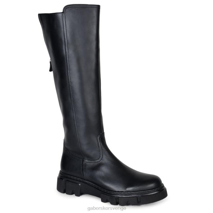 svart Skodon Gabor kvinnor juan knähöga stövlar 82BP273