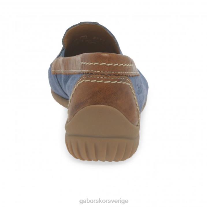 jeans mocka/whisky Skodon Gabor kvinnor Kalifornien sportiga mockasiner 82BP83