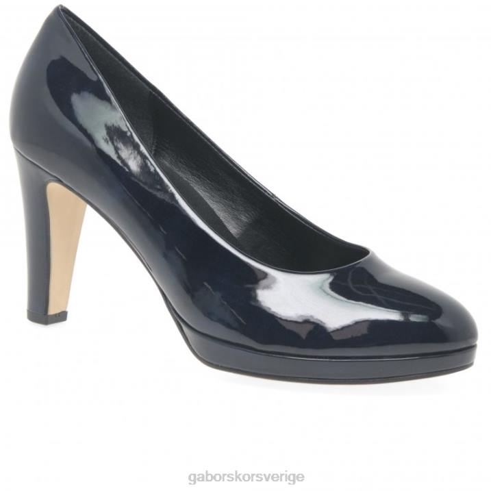 marint patent hi tec Skodon Gabor kvinnor fantastiska högklackade domstolsskor 82BP58