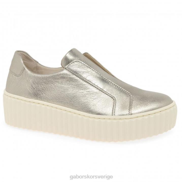 metall läder Skodon Gabor kvinnor debra tränare 82BP149