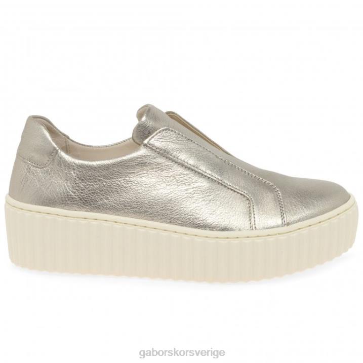 metall läder Skodon Gabor kvinnor debra tränare 82BP149