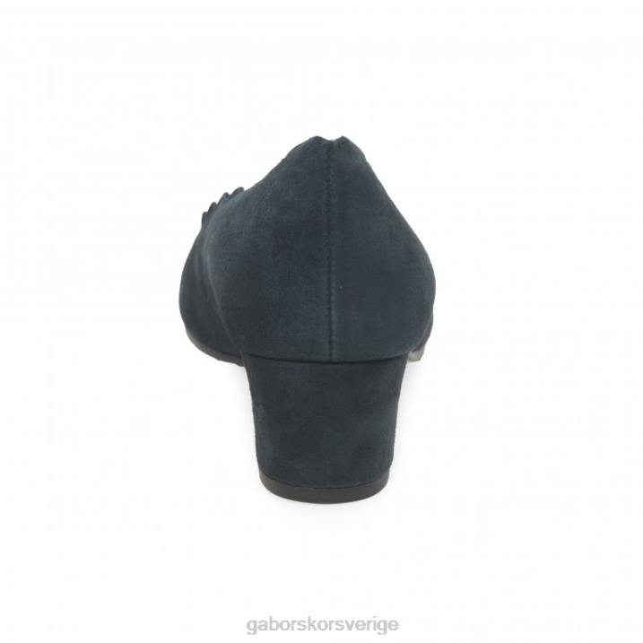mörkblå mocka Skodon Gabor kvinnor gigi domstol skor 82BP44