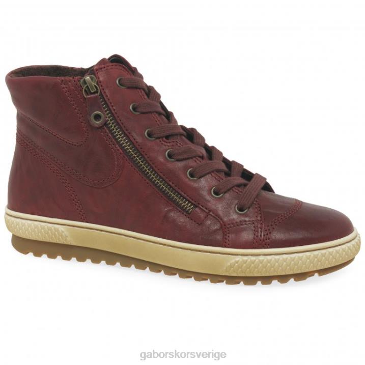 mörkröd Skodon Gabor kvinnor bulner casual stövlar 82BP183