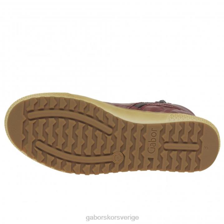 mörkröd Skodon Gabor kvinnor bulner casual stövlar 82BP183