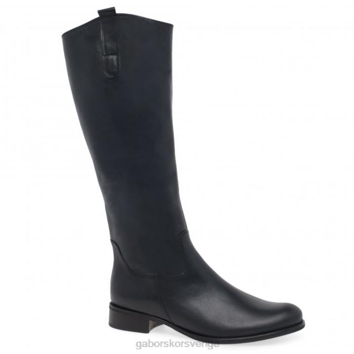 note läder Skodon Gabor kvinnor bäck m medium kalvpassande långa stövlar 82BP270
