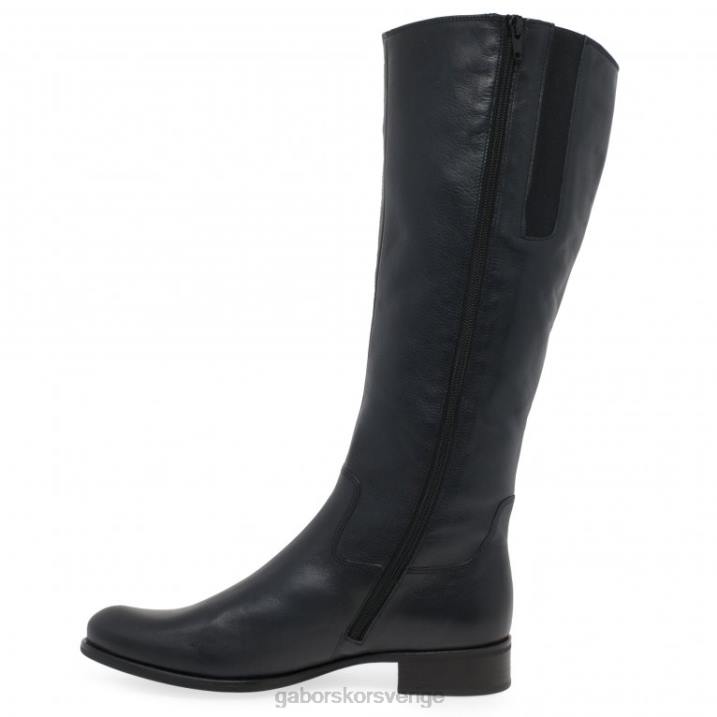 note läder Skodon Gabor kvinnor bäck m medium kalvpassande långa stövlar 82BP270
