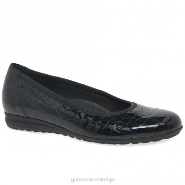 ocean croc patent Skodon Gabor kvinnor splash casual balett pumps 82BP104