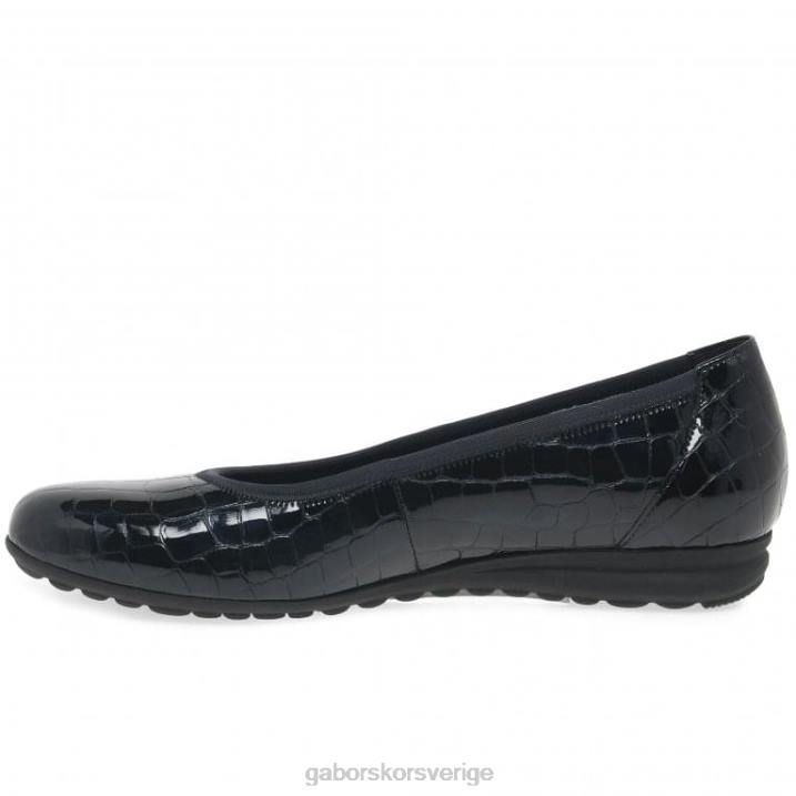 ocean croc patent Skodon Gabor kvinnor splash casual balett pumps 82BP104