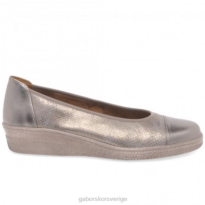 ram/pricktryck Skodon Gabor kvinnor petunia patentaccent lågklackade pumps 82BP115