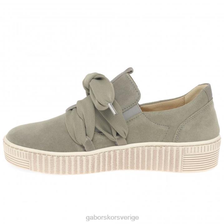 salvia/brons mocka Skodon Gabor kvinnor vals fritidsskor 82BP127