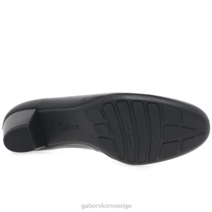 svart Skodon Gabor kvinnor brambling domstol skor 82BP42