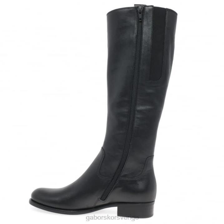 svart Skodon Gabor kvinnor brook s knee high boots 82BP264