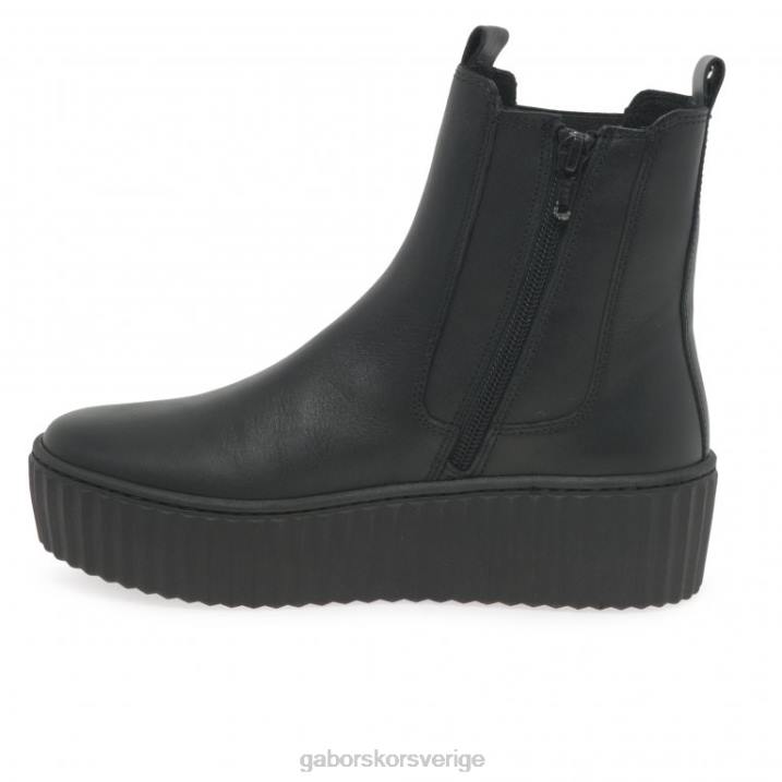 svart Skodon Gabor kvinnor december chelsea boots 82BP205