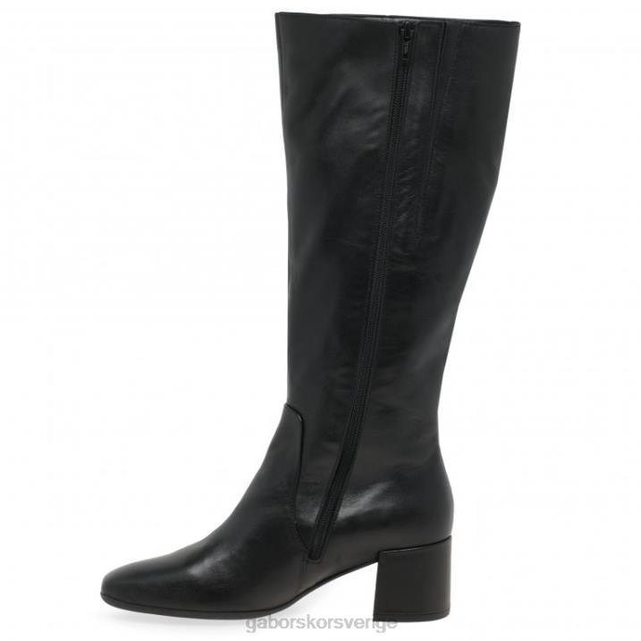 svart Skodon Gabor kvinnor ergo l långa stövlar 82BP282