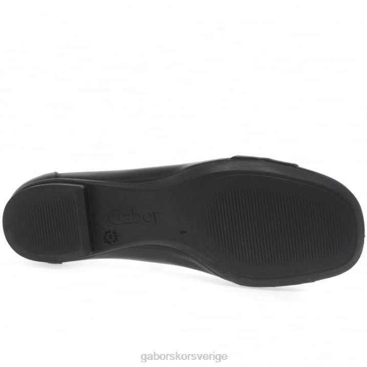 svart Skodon Gabor kvinnor frost ballerina pumpar 82BP110