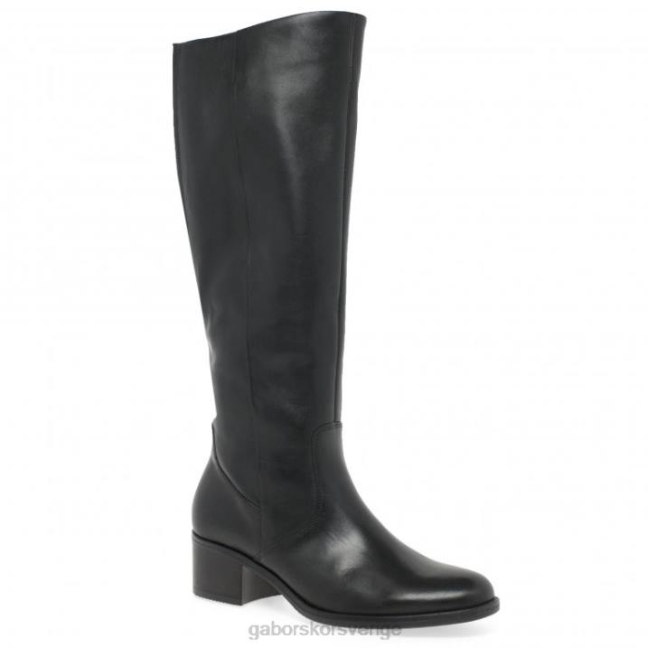 svart Skodon Gabor kvinnor isla m knähöga stövlar 82BP277