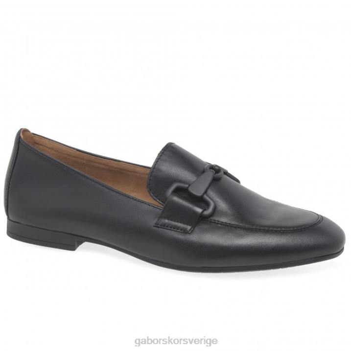 svart Skodon Gabor kvinnor jangle loafers 82BP85