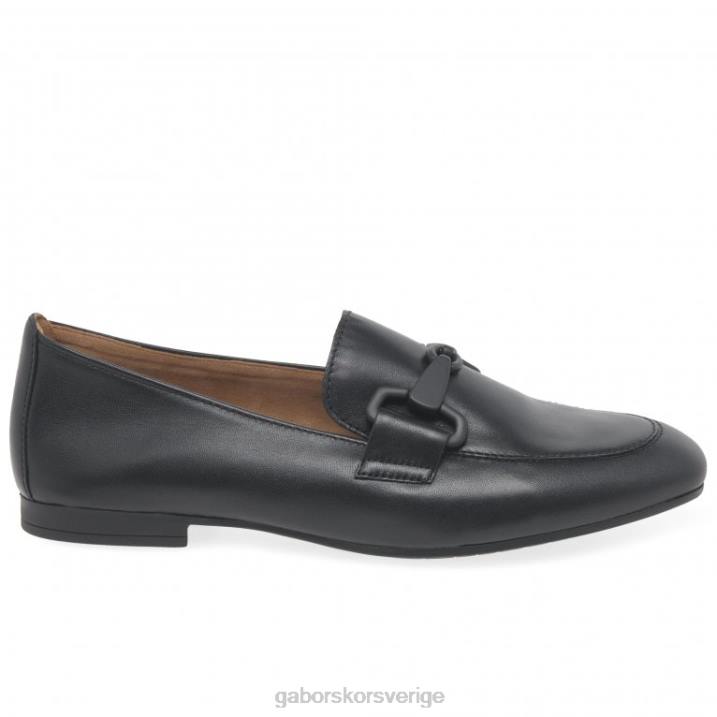 svart Skodon Gabor kvinnor jangle loafers 82BP85