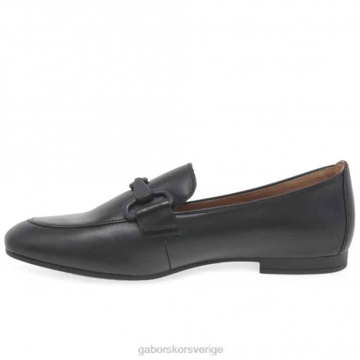 svart Skodon Gabor kvinnor jangle loafers 82BP85