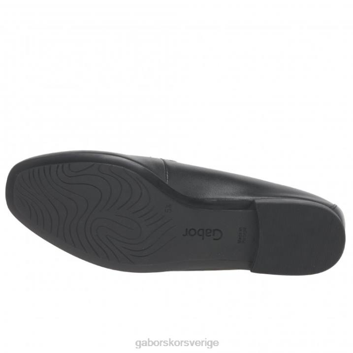 svart Skodon Gabor kvinnor jangle loafers 82BP85