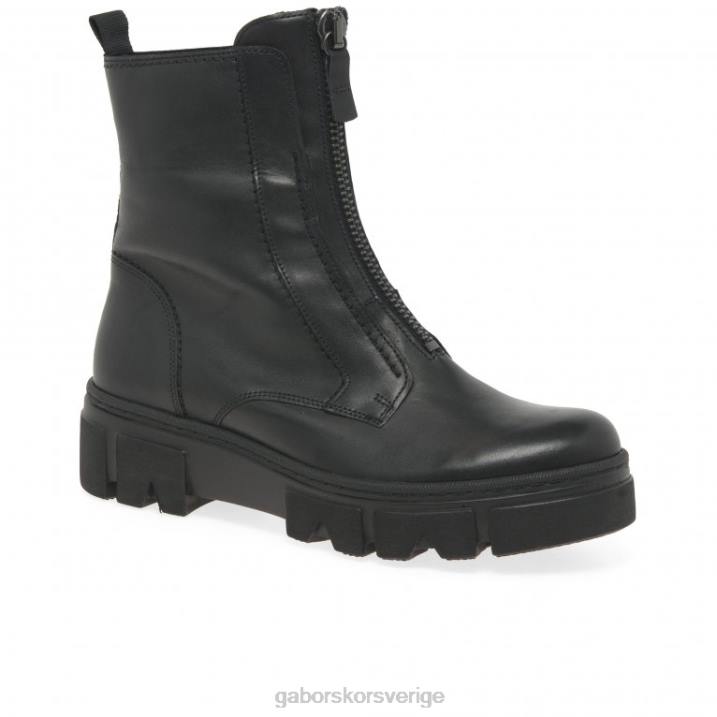 svart Skodon Gabor kvinnor joy biker boot 82BP242