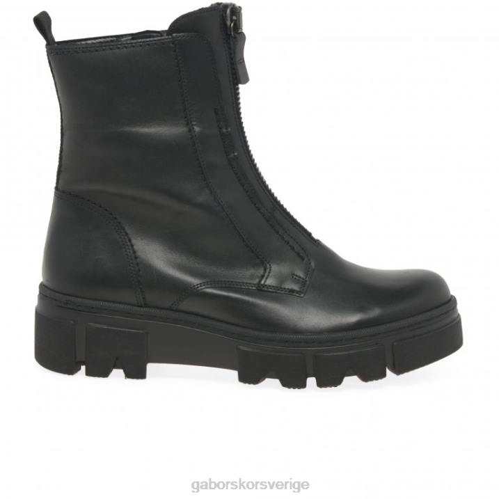 svart Skodon Gabor kvinnor joy biker boot 82BP242