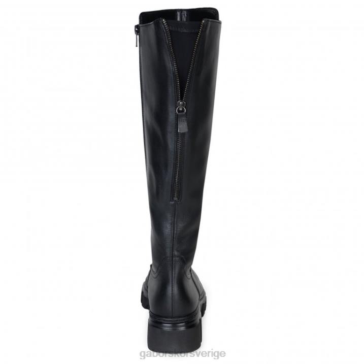 svart Skodon Gabor kvinnor juan knähöga stövlar 82BP273