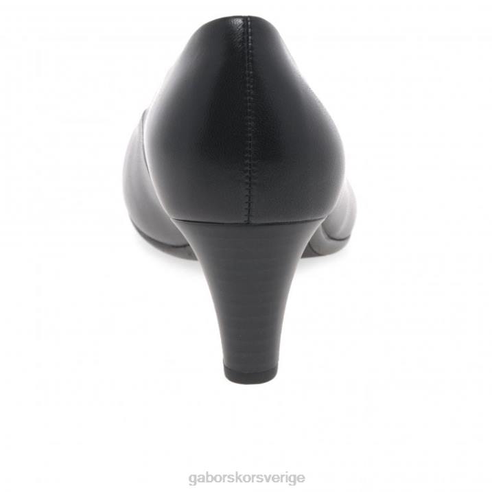 svart Skodon Gabor kvinnor nesta ii domstolskor 82BP47