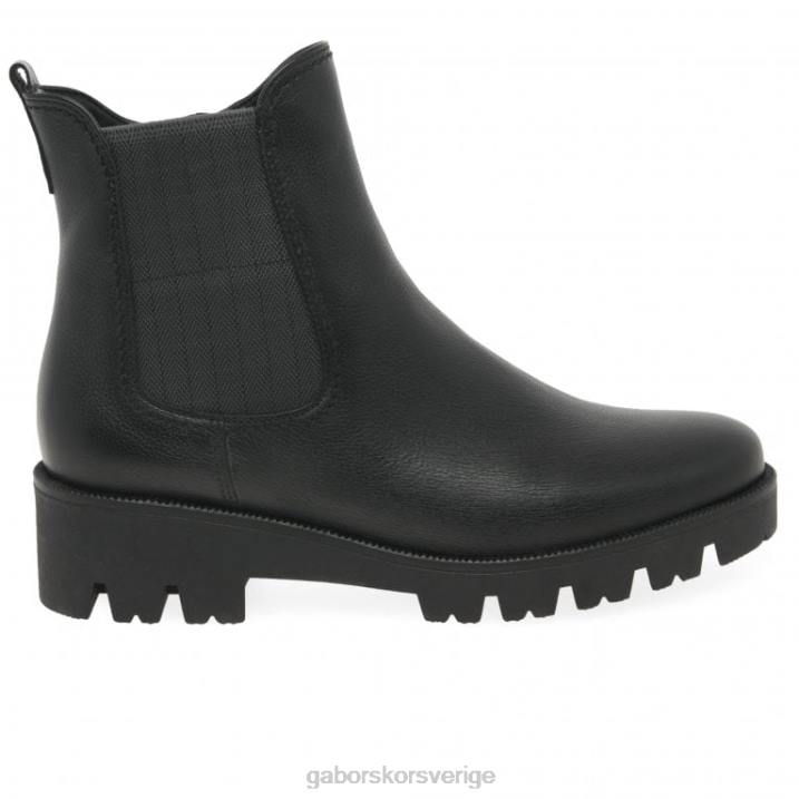 svart Skodon Gabor kvinnor newport chelsea stövlar 82BP213