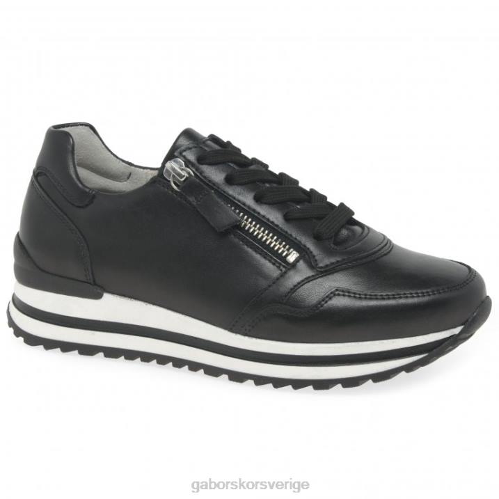 svart Skodon Gabor kvinnor nulon tränare 82BP147