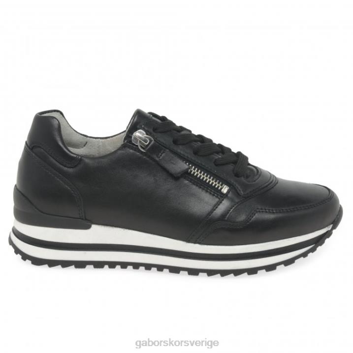 svart Skodon Gabor kvinnor nulon tränare 82BP147