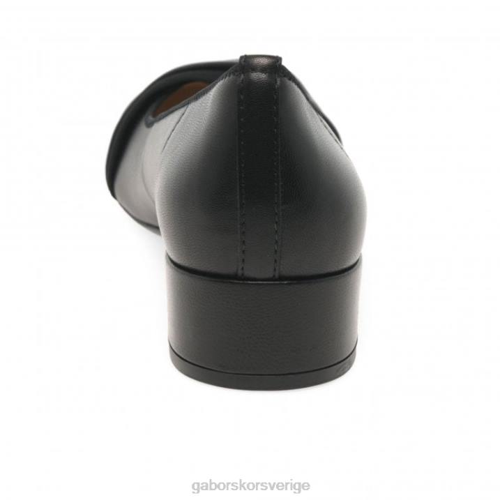 svart Skodon Gabor kvinnor prince court skor 82BP73