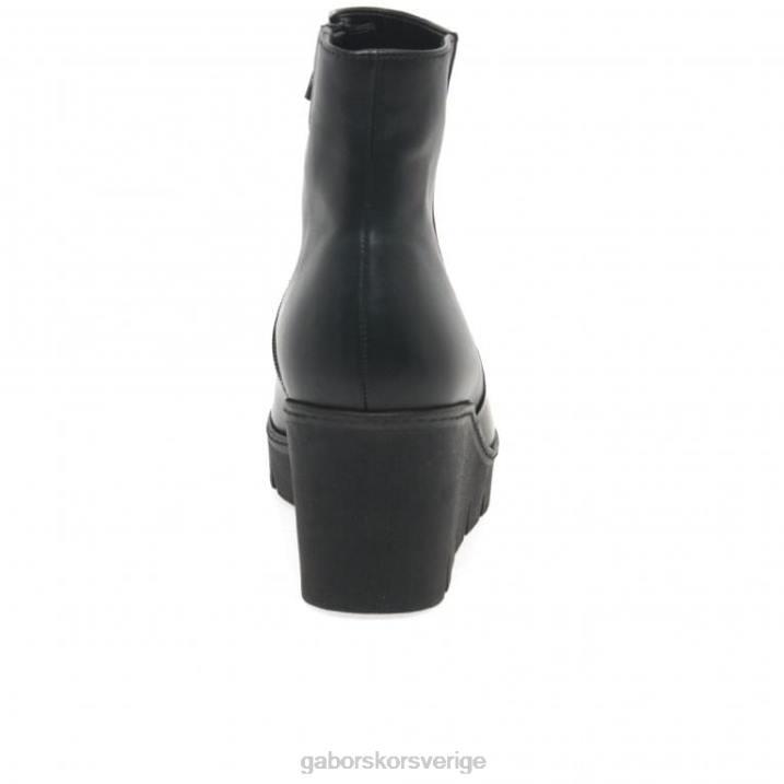 svart Skodon Gabor kvinnor utopia chunky kilklack ankelboots 82BP199