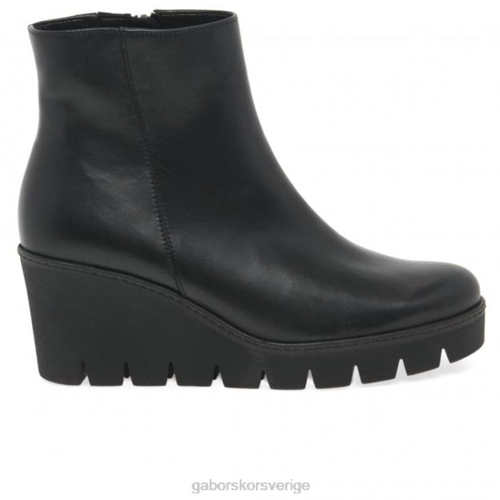 svart Skodon Gabor kvinnor utopia chunky kilklack ankelboots 82BP199
