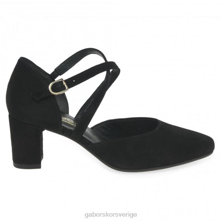 svart mocka Skodon Gabor kvinnor alexis skor 82BP69