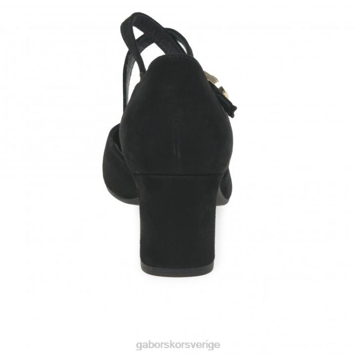 svart mocka Skodon Gabor kvinnor alexis skor 82BP69