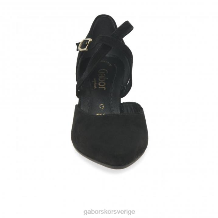 svart mocka Skodon Gabor kvinnor alexis skor 82BP69
