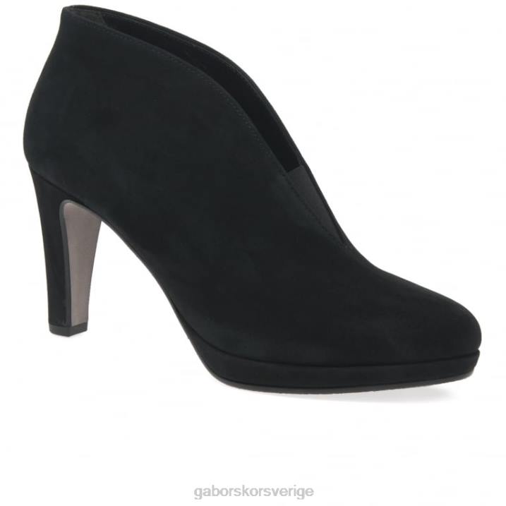 svart mocka Skodon Gabor kvinnor amien moderna slip on stövlar 82BP218