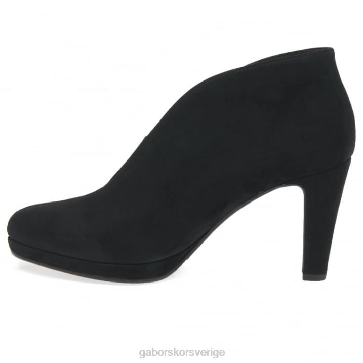 svart mocka Skodon Gabor kvinnor amien moderna slip on stövlar 82BP218